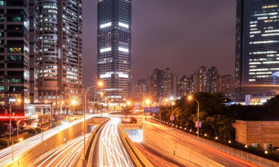 city night view in shanghai